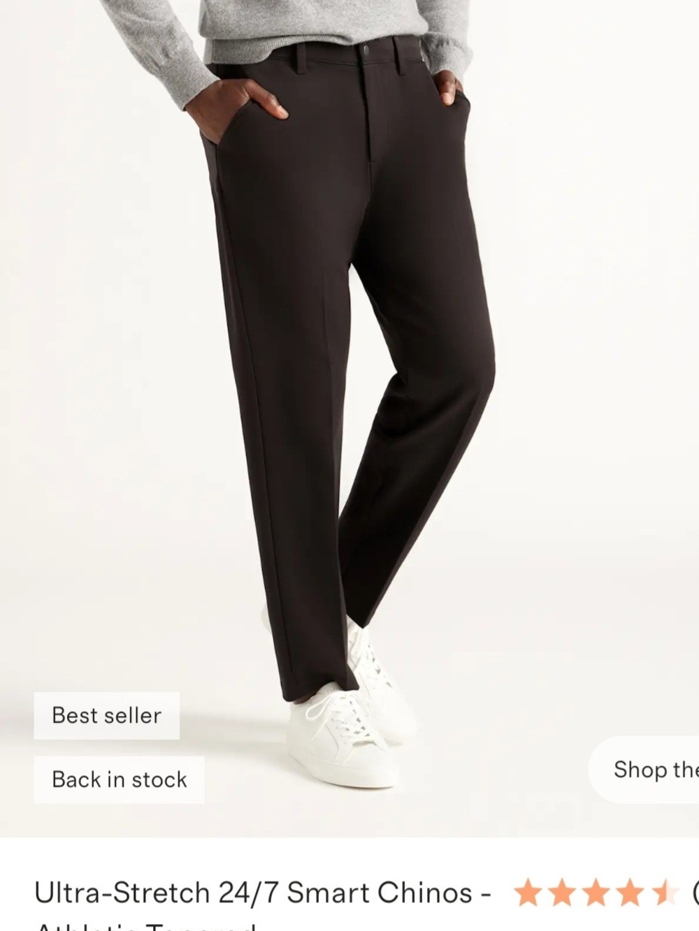 New Quince Men’s Chinos in Black